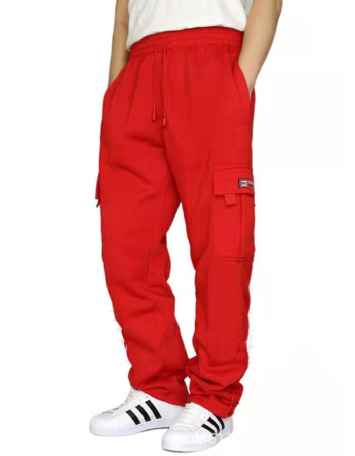 SHOPIQAT New Sports and Leisure Loose Foot Multi-Pocket Tether Loose Overalls Trousers - Premium from shopiqat - Just $7.430! Shop now at shopiqat